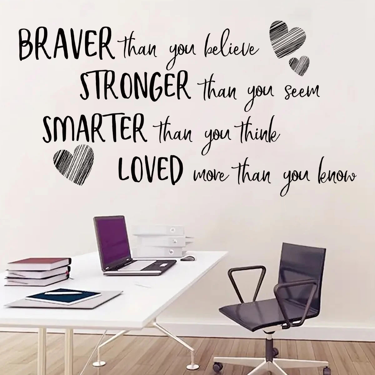 Warm Text Wall Decal | Home Decor removable peel and stick wall decal by HomeDecorDecals.