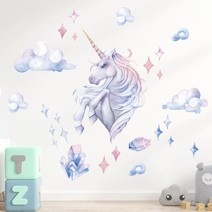 Cartoon Planet Rocket Height Measurement Wall Stickers for Kids Room Baby Boy Room Height Roller Grow Up Chart Wall Decals Mural-HomeDecorDecals_com