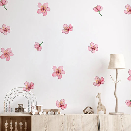 Pink Sakura Flowers Wall Decal | Home Decor by HomeDecorDecals.