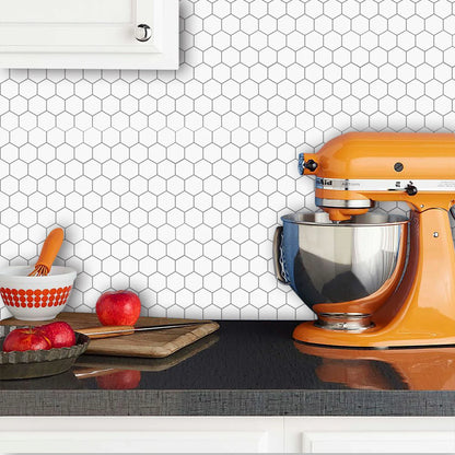 Large Hexagonal Wall Tiles | Home Decor design details by HomeDecorDecals.