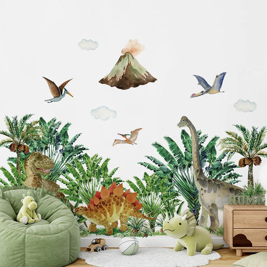 Large Cartoon Dinosaur Wall Decal for Kids-HomeDecorDecals_com
