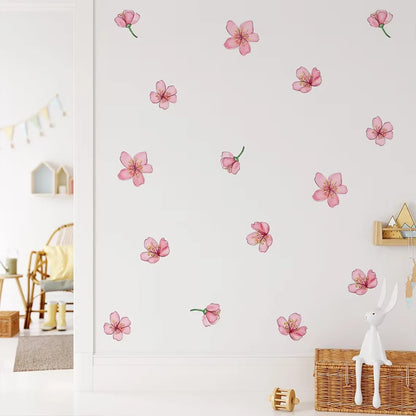 Pink Sakura Flowers Wall Decal | Home Decor displayed in room decor by HomeDecorDecals.