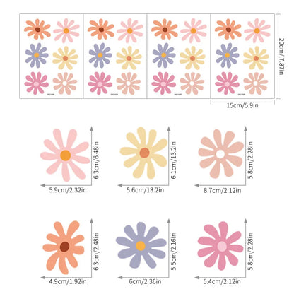 Daisy Floral Interior Wall Decal | Home Decor home decor design by HomeDecorDecals.