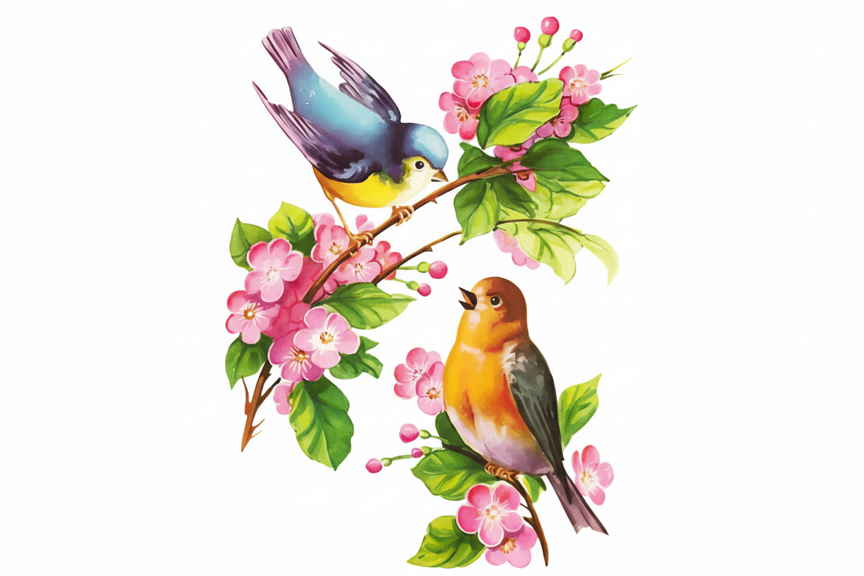 T148# Hand painted Parrot Wall Sticker Bathroom Toilet Decor Living Room Cabinet Home Decoration Decals-HomeDecorDecals_com