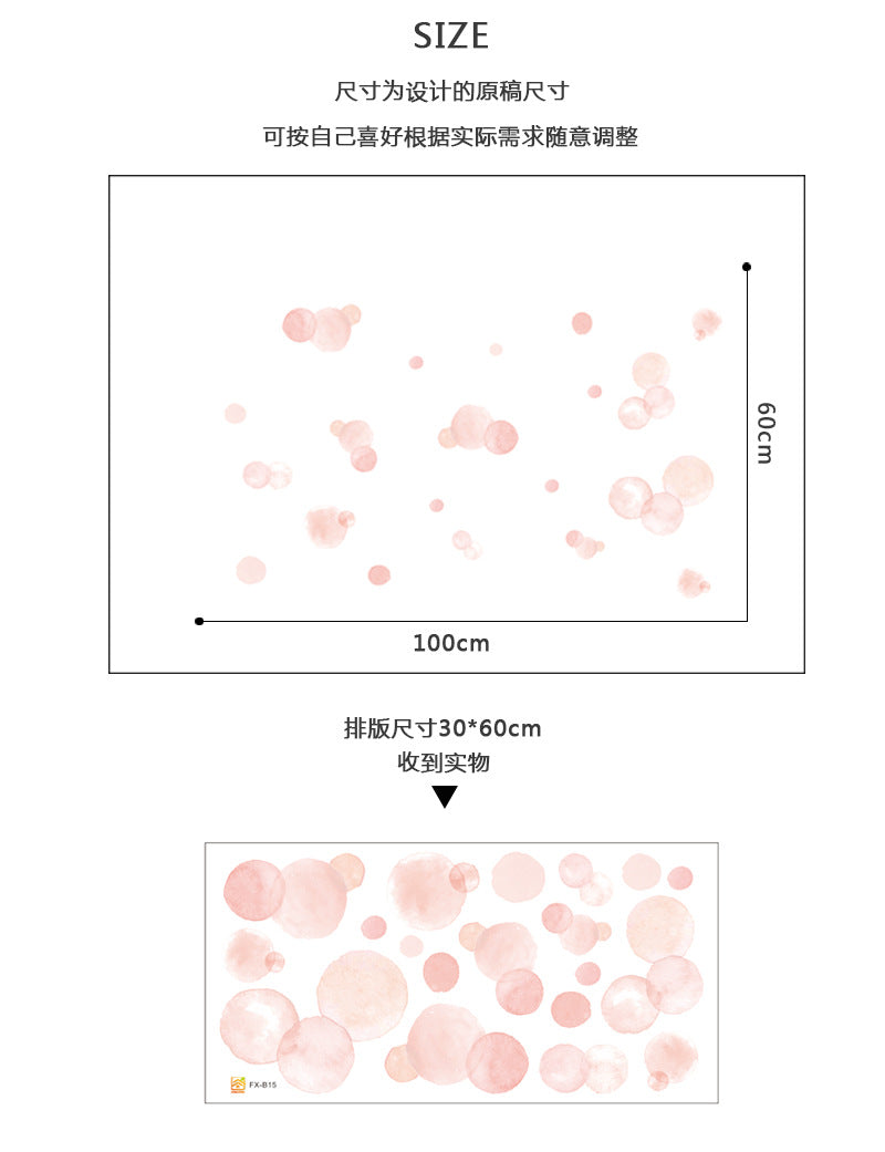 Pink Polka Dot Wall Decal | Home Decor home decor design by HomeDecorDecals.