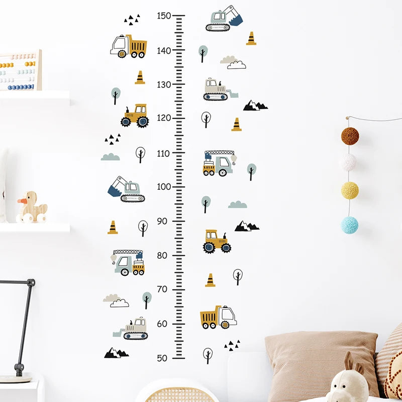 1pc Cartoon Cars Wall Stickers for Children Room Kids Room Truck Tractor Bedroom Wall Decoration Home Decor for The House-HomeDecorDecals_com