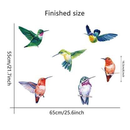 Hand-painted style Birds Wall Stickers Parrot Decal for Kids Nursery Bedroom Living Room Decor Art Removable Murals Wall Posters-HomeDecorDecals_com