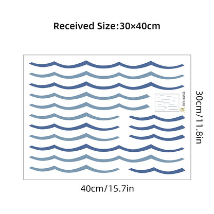 Cartoon Wavy Wall Decal | Room Decor home decor design by HomeDecorDecals.