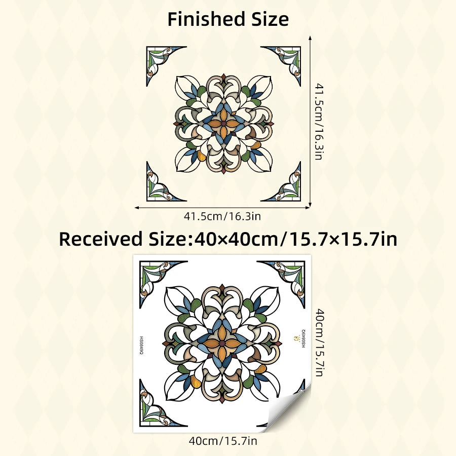 Additional view of Moroccan Style Geometric Patterns Wall Decal | Home Decor by HomeDecorDecals.