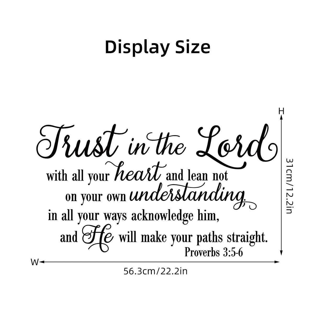 Trust in the Lord Scripture Wall Decal | Home Decor home decor design by HomeDecorDecals.