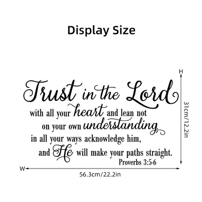 Trust in the Lord Scripture Wall Decal | Home Decor home decor design by HomeDecorDecals.