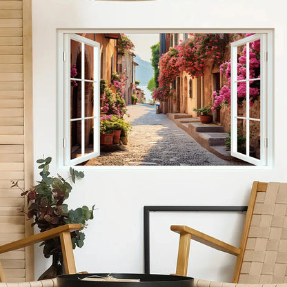 Imitation Window View Wall Decal | Home Decor design details by HomeDecorDecals.