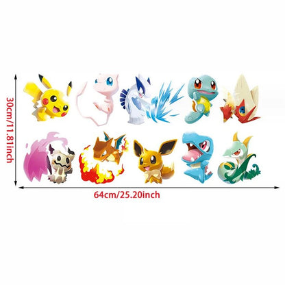 3D Cartoon Pikachu Wall Sticker for Kids Room Decor-HomeDecorDecals_com