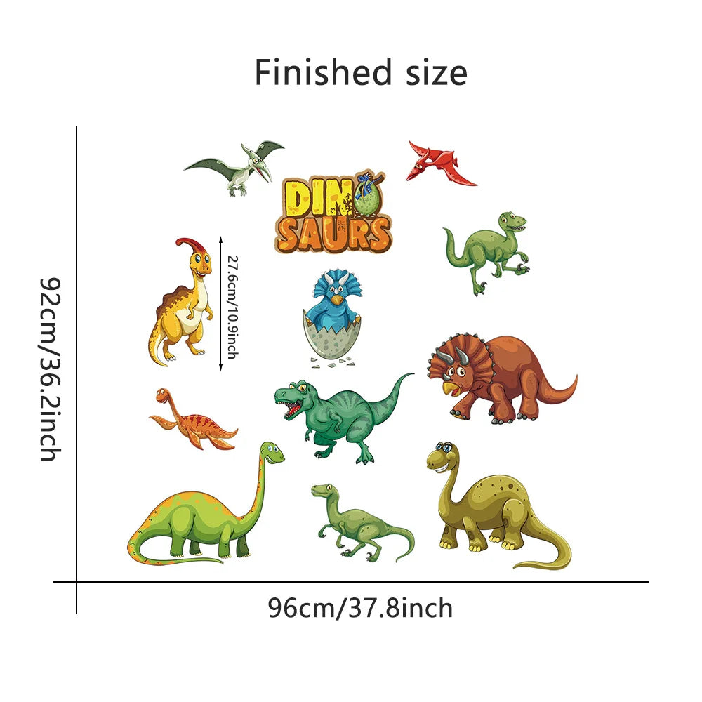 Large Cartoon Dinosaur Wall Stickers for Kids Room-HomeDecorDecals_com