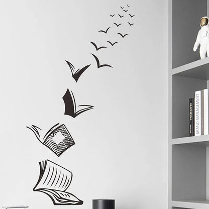 1PCS books textbooks thought bedroom living room entrance dormitory home decoration wall stickers self-adhesive-HomeDecorDecals_com