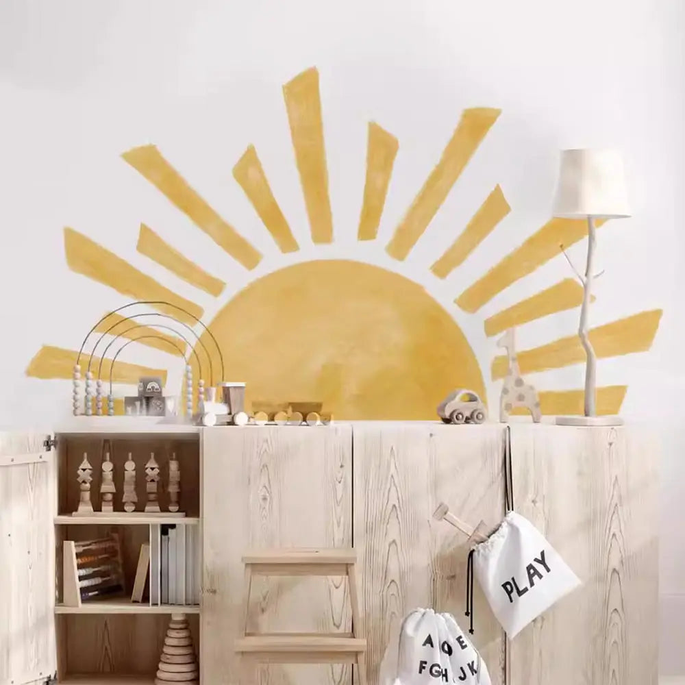 Sunshine Half Sun Wall Decal | Home Decor by HomeDecorDecals.