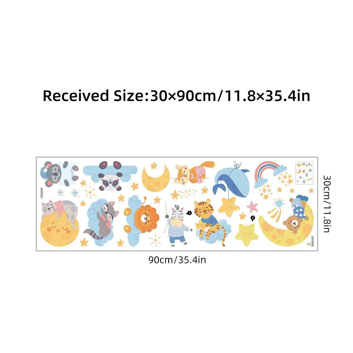 Children's Room Wall Stickers Cartoon Animals on Train Airplane Hot Air Balloon Wall Decals Baby Nursary Kindergarten Decoration-HomeDecorDecals_com