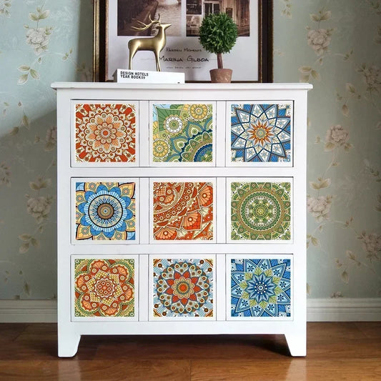 Mandala Style Tiles Wall Sticker | Home Decor removable peel and stick wall decal by HomeDecorDecals.