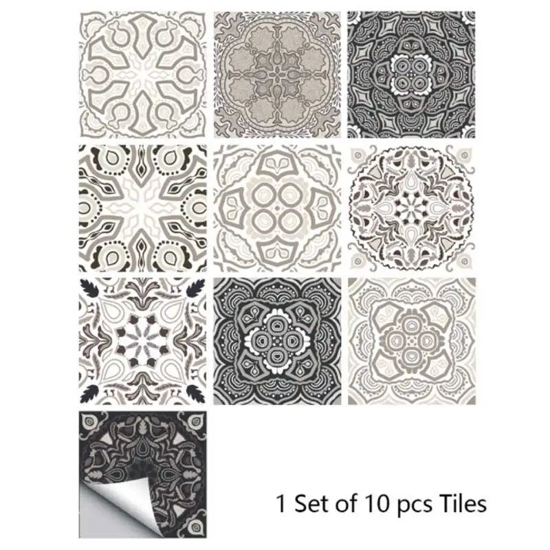 Close-up view of Frosted Matte Film Tile Wall Decal | Home Decor by HomeDecorDecals.