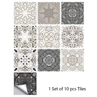 Close-up view of Frosted Matte Film Tile Wall Decal | Home Decor by HomeDecorDecals.
