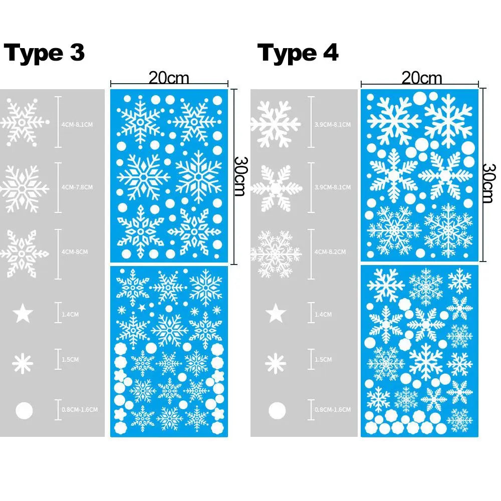 Christmas Snowflakes Wall Decal | Home Decor by HomeDecorDecals.
