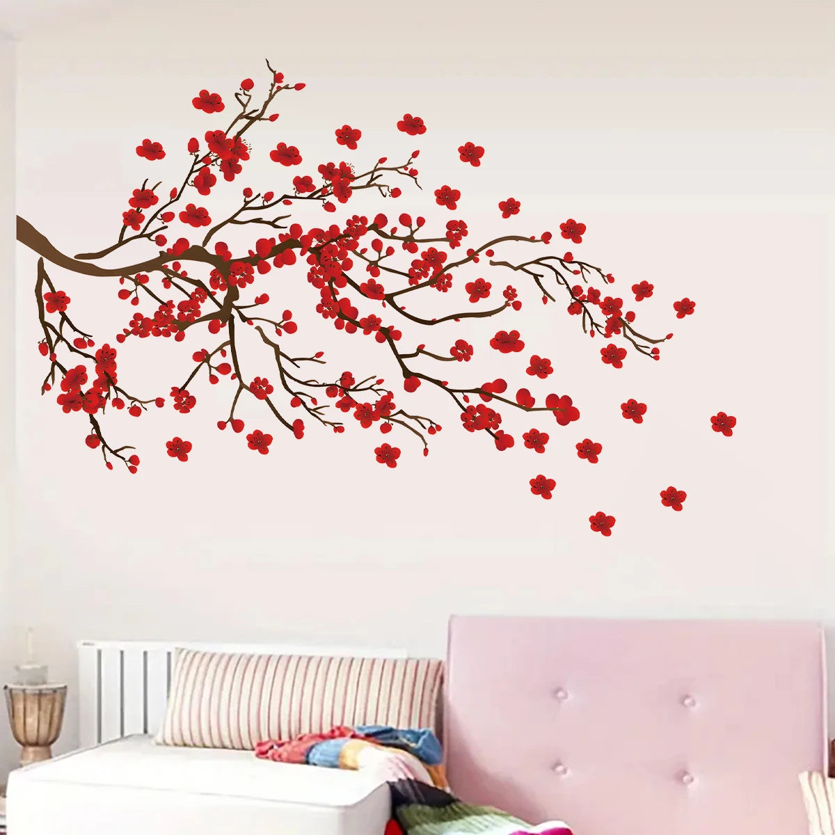 Watercolour Bird and Flower Wall Stickers (2-Pack)-HomeDecorDecals_com