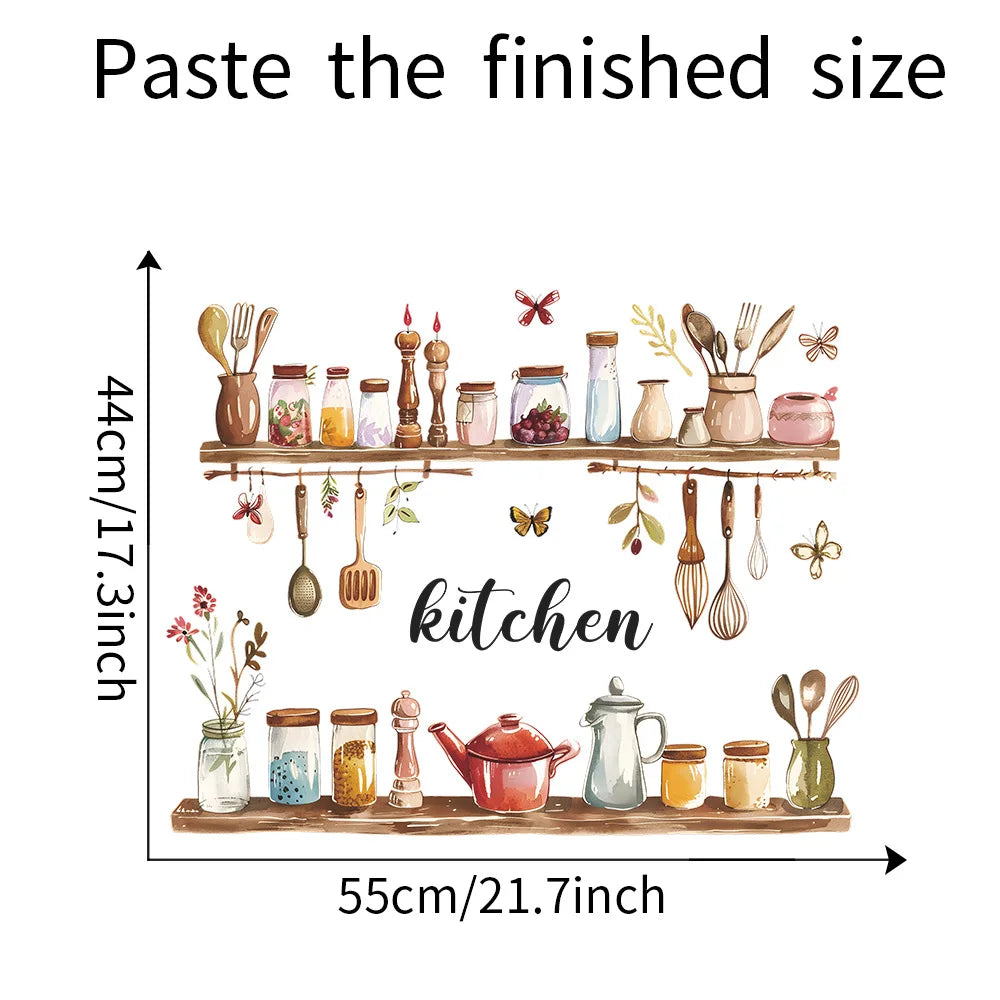 Painted Kitchenware Home Beautification Wall Decal | Home Decor home decor design by HomeDecorDecals.