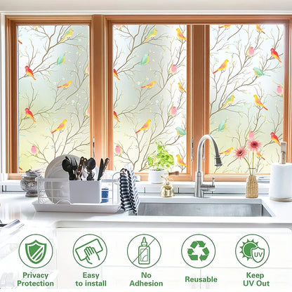 Close-up view of Cling Sun Blocking Window Film | Home Decor by HomeDecorDecals.
