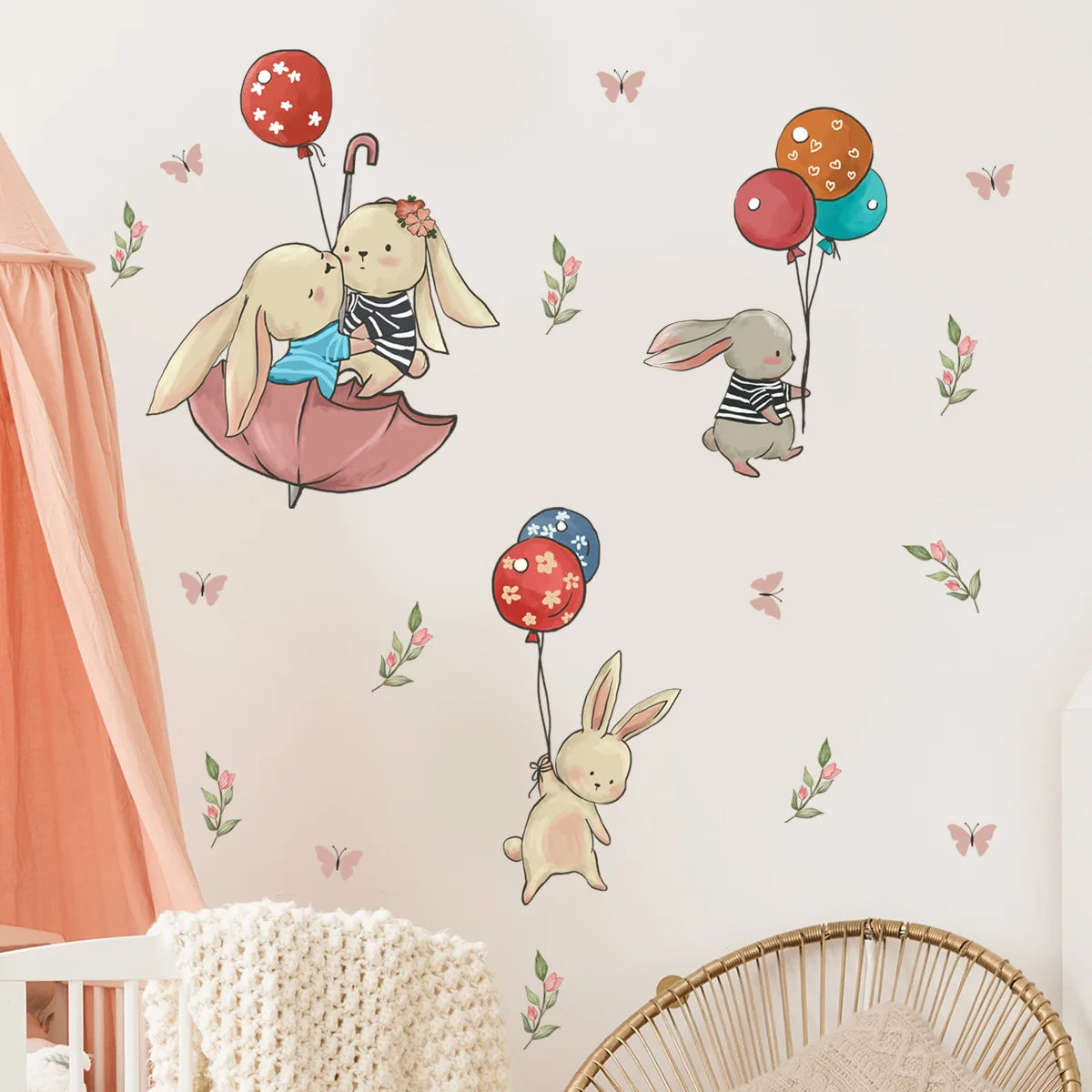 Creative cartoon Wall Stickers Home Wall Decor detachable Self-adhesive Kids Room Decoration Bedroom Background Wall Stickers-HomeDecorDecals_com