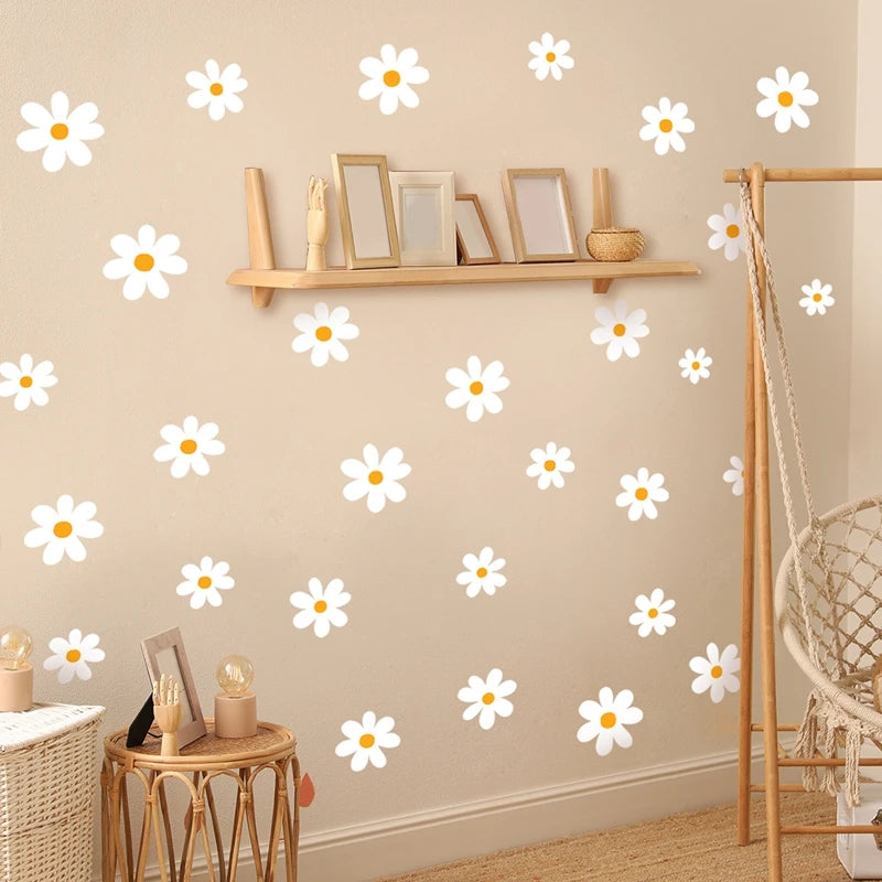 White Daisy Flower Wall Decal | Home Decor by HomeDecorDecals.