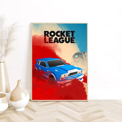 game R-Rocket L-League Poster Self-adhesive Art Waterproof Paper Sticker Coffee House Bar Dorm Room Wall Decor-HomeDecorDecals_com
