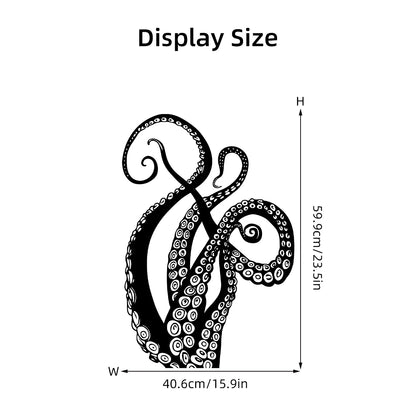 Funny Octopus Foot Silhouette Wall Stickers for Home Decor Accessories Living Room Decoration Background Wall Decals Kids Room-HomeDecorDecals_com