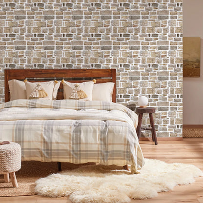 3D Tile Stickers, 3D Faux Stone Textures, Matte, 30cm x 30cm, Water and Mold Resistant, for Living Room, Kitchen Wall Update-HomeDecorDecals_com