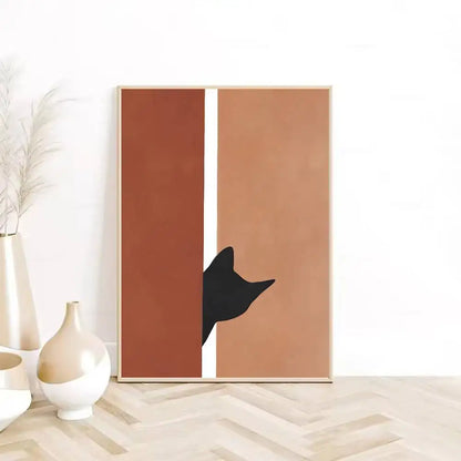 Canvas Painting Boho Abstract Poster HD sticky wall waterproof home living room bedroom Dorm bar aesthetic decoration-HomeDecorDecals_com