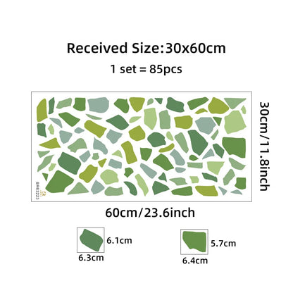Additional view of Green Terrazzo Pattern Wall Decal | Home Decor by HomeDecorDecals.