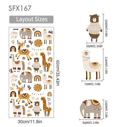 Cartoon Safari Animals Wall Decal | Room Decor home decor design by HomeDecorDecals.