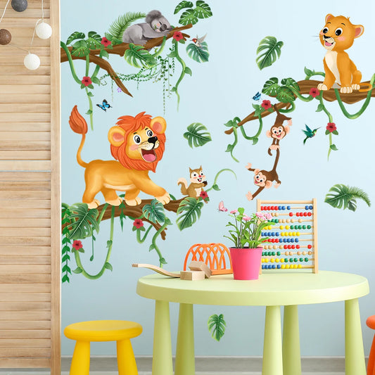 Lion Wall Decal | Kids Room Decor removable peel and stick wall decal by HomeDecorDecals.