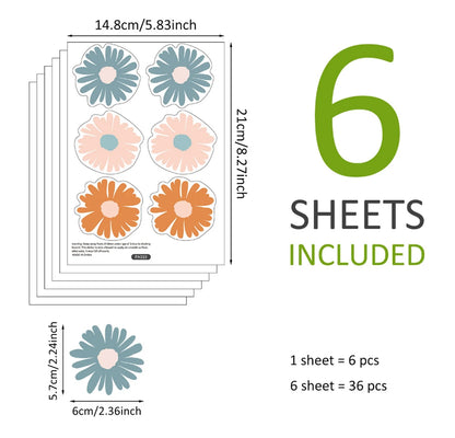 Waffle Daisy Flowers Wall Decal | Home Decor design details by HomeDecorDecals.