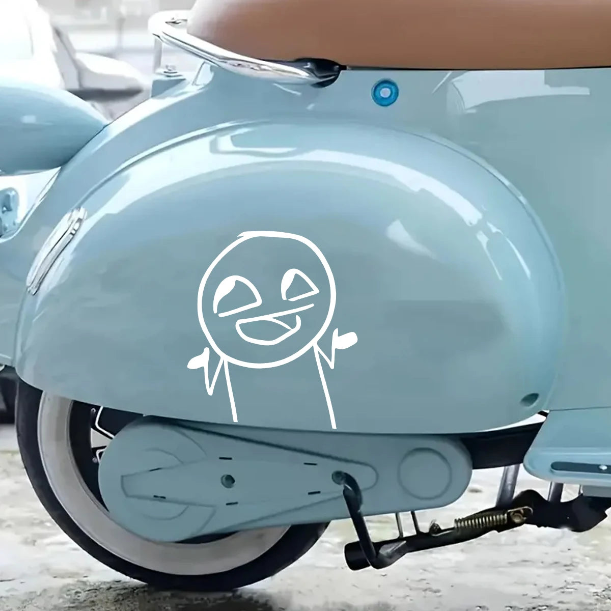 Additional view of Stick Figure Funny Man Wall Decal | Room Decor by HomeDecorDecals.