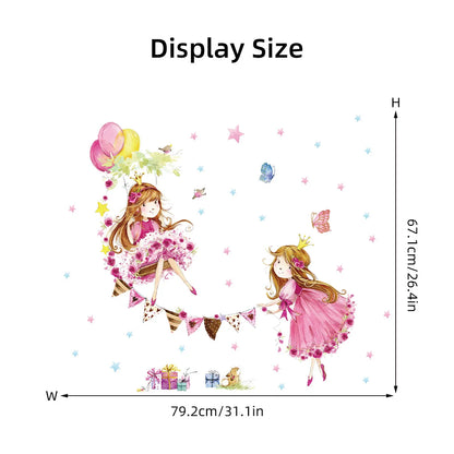 Cartoon Planet Rocket Height Measurement Wall Stickers for Kids Room Baby Boy Room Height Roller Grow Up Chart Wall Decals Mural-HomeDecorDecals_com