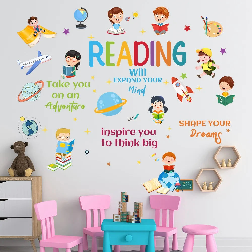 Cartoon Characters Space Planet Wall Stickers Interesting Home Decorations Suitable For Children's Rooms And Kindergartens-HomeDecorDecals_com