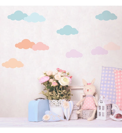 Colorful Cloud Peel Rainbow Stick Wall Decals Self-Adhesive DIY Decor Bedroom Wallpaper Living Room Baby's Home Wall Stickers-HomeDecorDecals_com