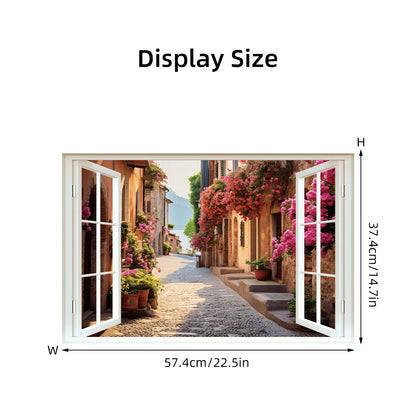 Imitation Window View Wall Decal | Home Decor displayed in room decor by HomeDecorDecals.