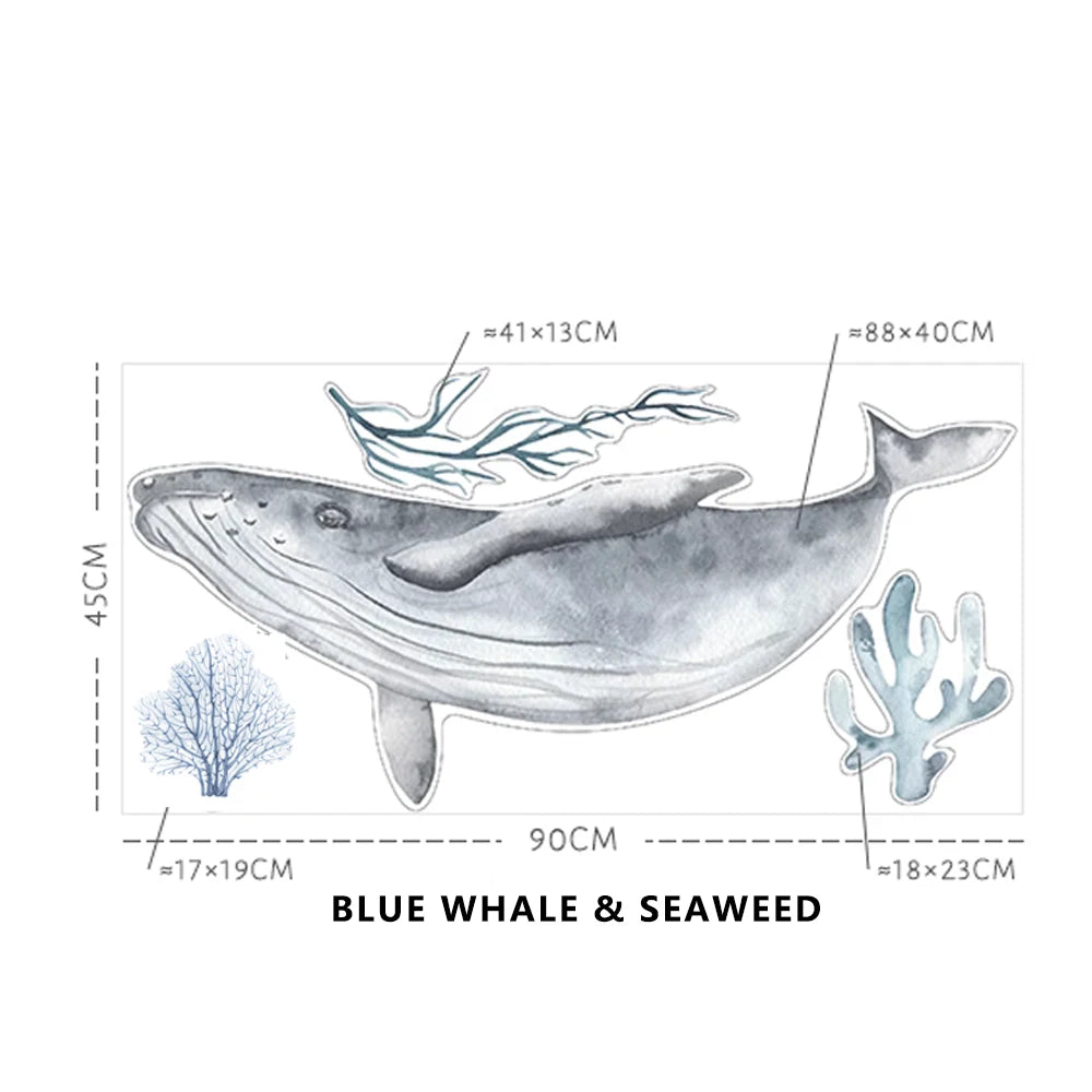 Underwater Sea Animals World Wall Decal | Home Decor decorative wall feature by HomeDecorDecals.