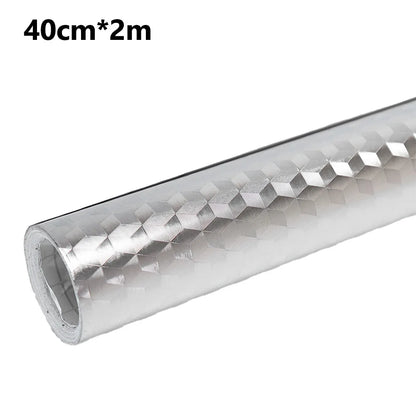 5/2/1M Modern Kitchen Oil-proof Self Adhesives Stickers High-temperature Aluminum Foil Gas Stove Cabinet Contact Sticke-HomeDecorDecals_com