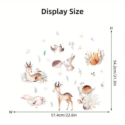Colourful Cartoon Bunny Wall Sticker-HomeDecorDecals_com