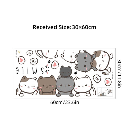 1Pc Cartoon Animals Baby Room Wall Stickers for Front Door Sheet Kids Room Children's Bedroom Wall Decals Home Decoration-HomeDecorDecals_com