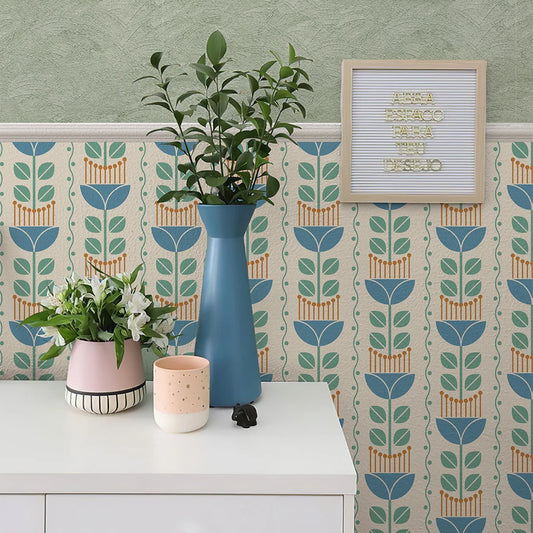 Fresh Blue Bohemian Floral Wall Decal | Home Decor by HomeDecorDecals.
