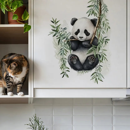Panda Tree Branch Wall Sticker PVC Home Decor-HomeDecorDecals_com