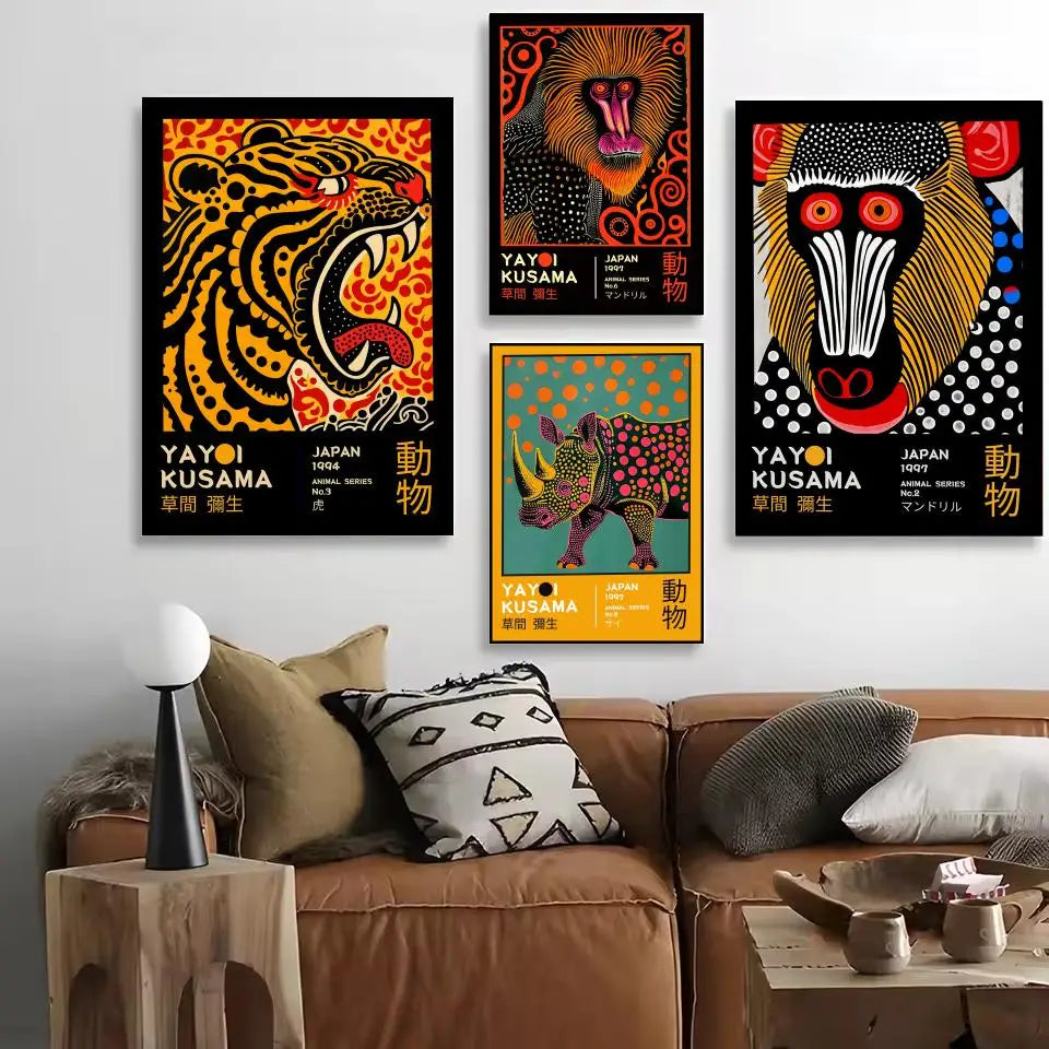 Pop Artist Yayoi K_Kusama Poster Decorative Wall Art Stickers Mural Photo Print for Home Living Room Hallway Decor-HomeDecorDecals_com